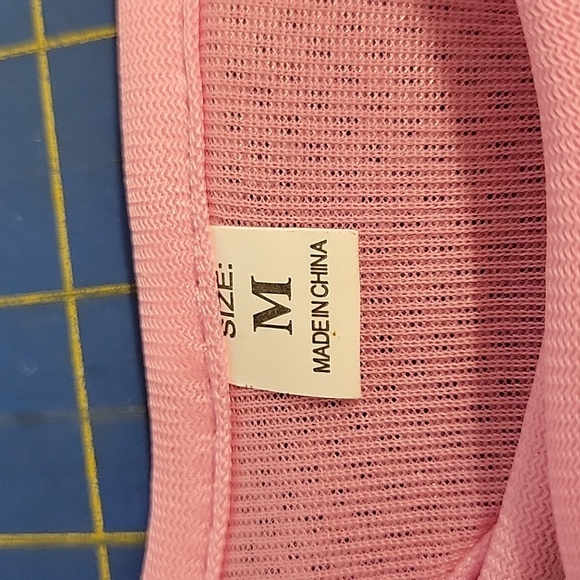 Pink & Gray Mesh Pet Buckle & Velcro Harness 12"/13" Around 6" Length - Picture 8 of 11